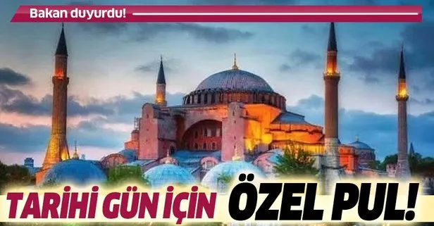 PTT'den 'Ayasofya Camii' için özel pul!