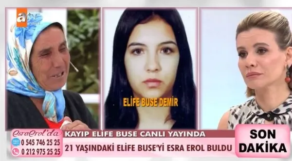 fatma-hanimin-imdadina-esra-erol-yetisti-12-marttan-beri-kayip-olan-21-yasindaki-elife-buse-bulundu-1619796904882.jpg Fatma Hanım’ın imdadına Esra Erol yetişti! 12 Mart’tan beri kayıp olan 21 yaşındaki Elife Buse bulundu-3