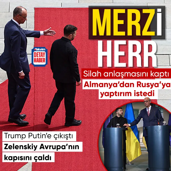 Zelenskiy Almanyada Merz ile görüştü Rusyaya yaptırım istedi
