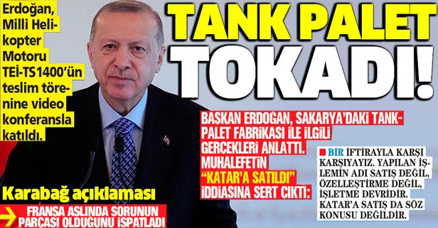Başkan Erdoğan'dan CHP'nin 'tank palet fabrikası' iddialarına sert yanıt