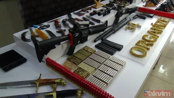 SON DAKİKA: Sedat Peker operasyonunda ele geçirilenler sergilendi! Kılıç da var - 12