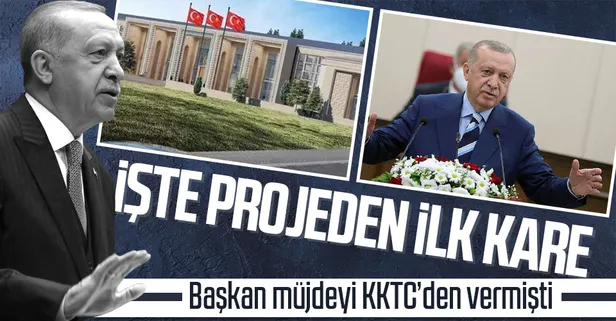 KKTC'de yapılacak Cumhurbaşkanlığı Kompleksi Projesi'nin görüntüleri ortaya çıktı!