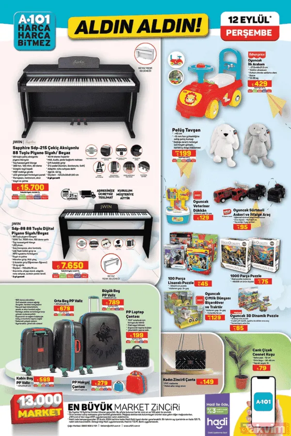 A101'de beyaz eşya indirimi! 12 Eylül kataloğunda yeni mutfak ürünleri yayınlandı - 15