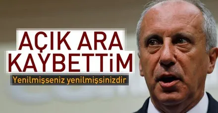 Yenilmişsen yenilmişsindir