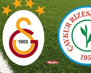 Çaykur Rizespor - Galatasaray maçı saat kaçta, hangi kanalda?