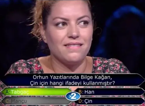 Kim Milyoner Olmak İster yeni bölümün popüler sorusu! Orhun Yazıtları'nda Bilge Kağan Çin için hangi ifadeyi kullanmıştır?-4