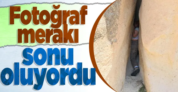 Fotoğraf merakı ABD'li turistin sonu oluyordu! Düştüğü kayalıklar arasında sıkıştı