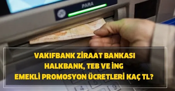 Ziraat, Vakıfbank, Halkbank TEB ve ING emekli promosyon ücretleri ne kadar? Emekli promosyon ne zaman, hangi tarihte ödenecek?