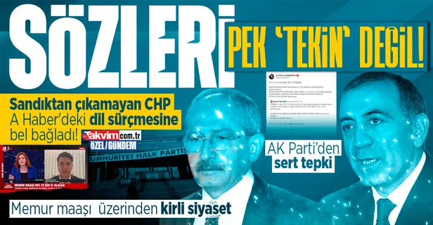 Sandıktan çıkamayan CHP, A Haber'deki dil sürçmesine bel bağladı! 'Memur maaşı' üzerinden kirli siyaset: Başrolde Gürsel Tekin