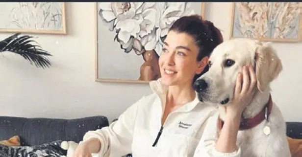 Aslıhan Güner Kılıç sevimli köpeğiyle poz verdi