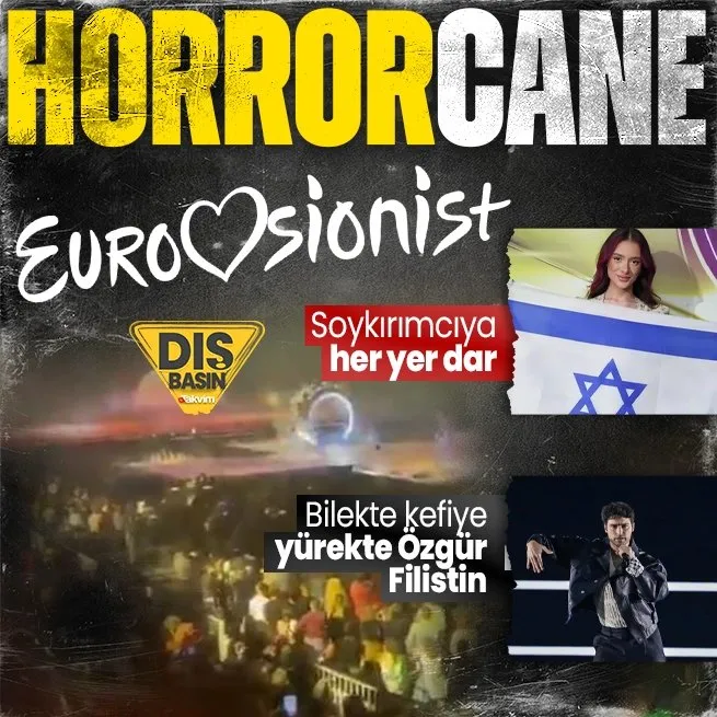 Soykırımcıya her yer dar! Eurovision’da İsrail yuhalandı Özgür Filistin sloganları atıldı: Siyonist iş birlikçilerin maşası EBU