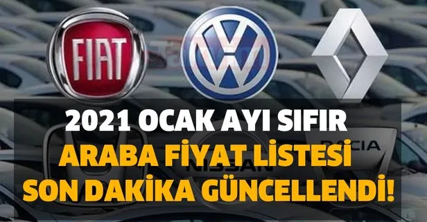 2021 ocak ayi sifir araba fiyat listesi son dakika guncellendi en ucuz 15 otomobil markasi ve modeli aciklandi takvim