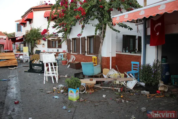 İzmir Seferihisar'da meydana gelen depremin yarattığı yıkım sabah havadan görüntülendi - 46