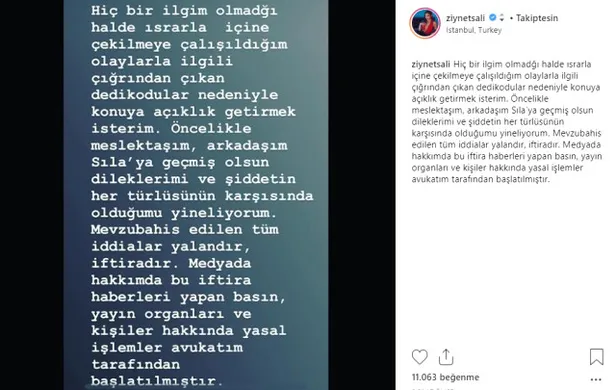 Ziynet Sali, "Sıla'dan dayak yedi" iddialarına sosyal medyadan tepki gösterdi-4