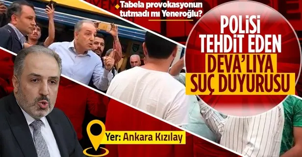 DEVA Partili Mustafa Yeneroğlu’nun tabela provokasyonuna bir açıklama da EGM’den!