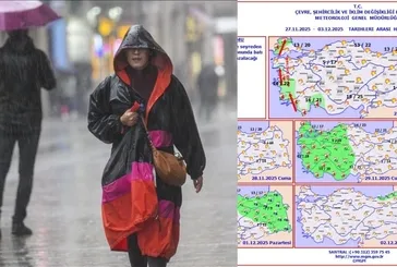 Meteoroloji'den 13 ile kar alarmı: Yeni yağış sistemi 1 Aralık'ta geliyor! -9 dereceye kadar...