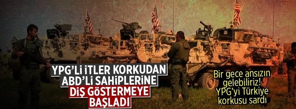 YPG’li teröristlerin Türkiye korkusu