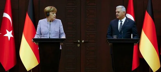 Yıldırım ve Merkel’den ortak basın toplantısı