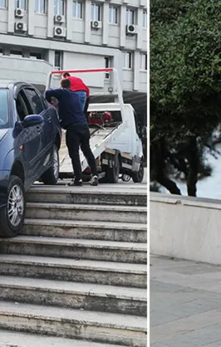 Valilik önünde şaşırtan anlar