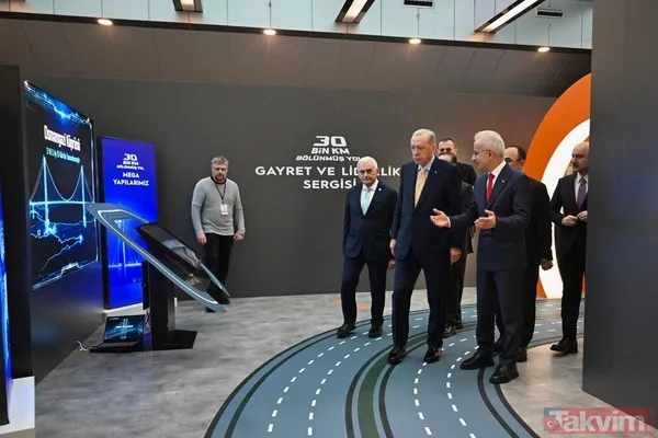 Başkan Erdoğan Karayolları Gayret ve Liderlik Sergisi'ni gezdi - 1