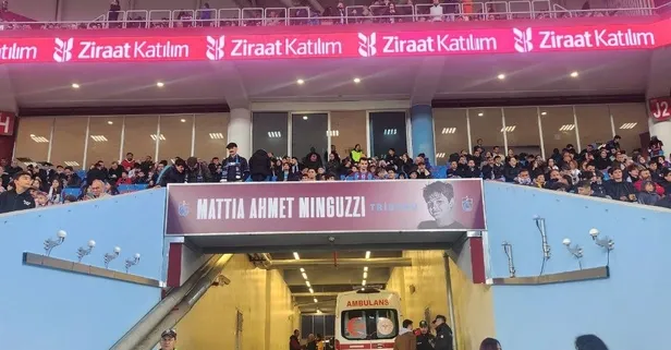 Trabzonspor'un Mattia Ahmet Minguzzi tribününde ilk maç!