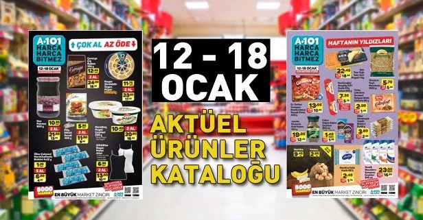 A101’de bu hafta! A101 12-18 Ocak aktüel kataloğu ile kampanyalı ürünler satışa çıktı