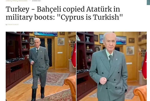 Çizmeli paylaşım Yunan basınında gündem!