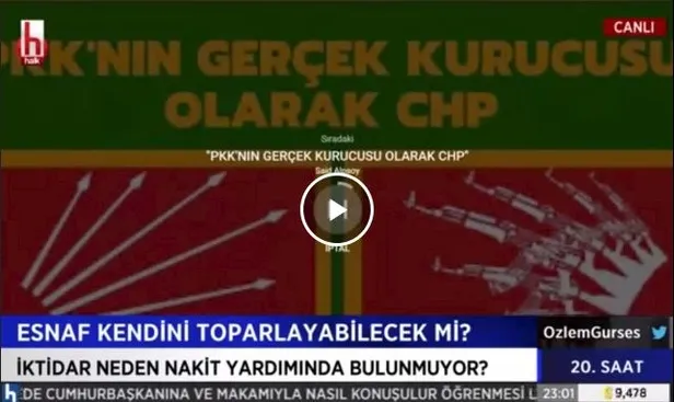 SON DAKİKA: Halk TV'de CHP-PKK krizi: PKK'nın gerçek kurucusu olarak CHP-1