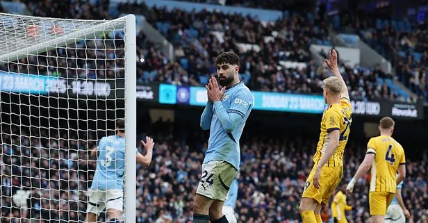 City'nin kayıpları sürüyor! Manchester City - Brighton: 2-2 | MAÇ SONUCU