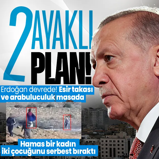 Başkan Erdoğandan Gazze için yoğun diplomasi! Hamas, İsrailli bir kadını iki çocuğuyla beraber serbest bıraktığını açıkladı