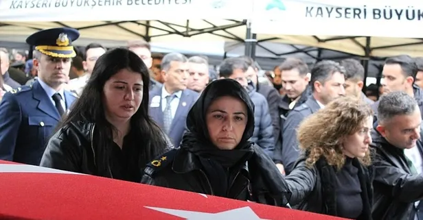 Şehit Nihat İlgen Kayseri'de son yolculuğuna uğurlandı! Eşi asker montuyla veda etti