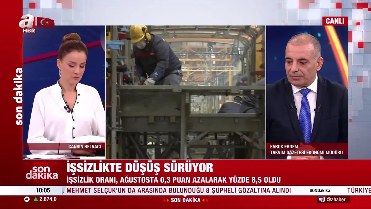 Türkiye İstatistik Kurumu açıkladı! İşsizlik oranı Ağustos yüzde 0,3 düştü!