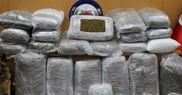 Eş zamanlı baskın! Tam 238 kilo ele geçirildi