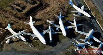 Atatürk Havalimanı’ndaki sahipsiz uçaklar böyle görüntülendi!