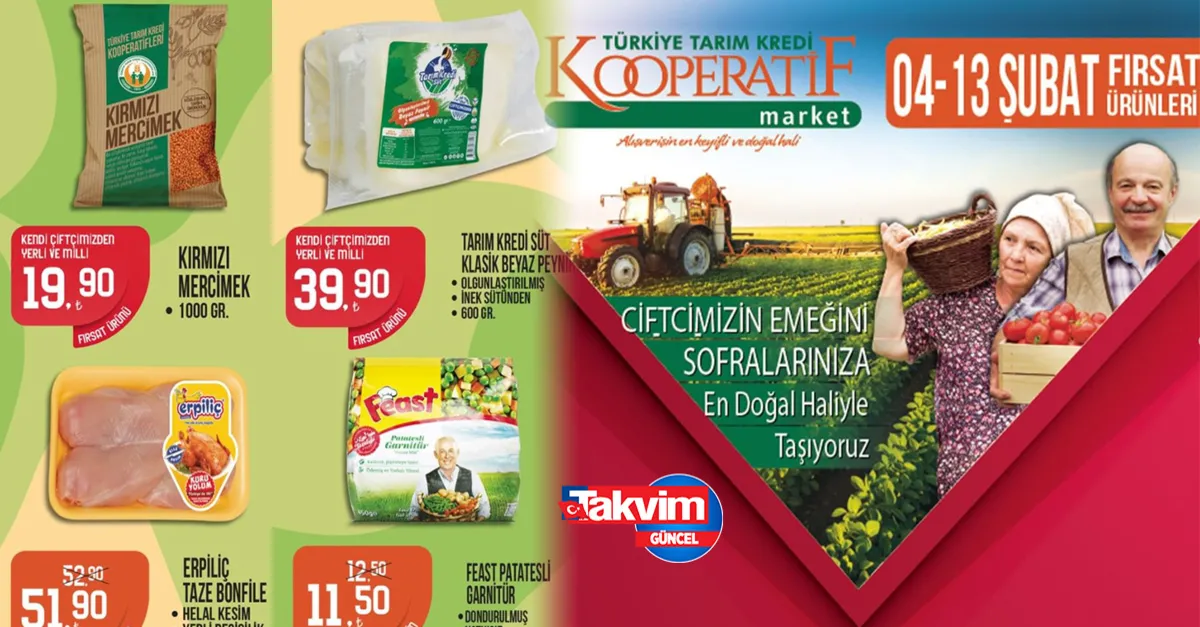 Tarım Kredi marketlerinde pirinç, mercimek ve garnitür indirime girdi! Fiyatları düşürdüler taze peynir 12,90’dan satılmaya başlandı!