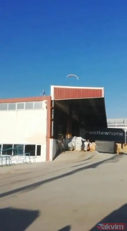 Mesaiye geç kalan fabrika işçisi fabrikaya paraşütle gitti - 11