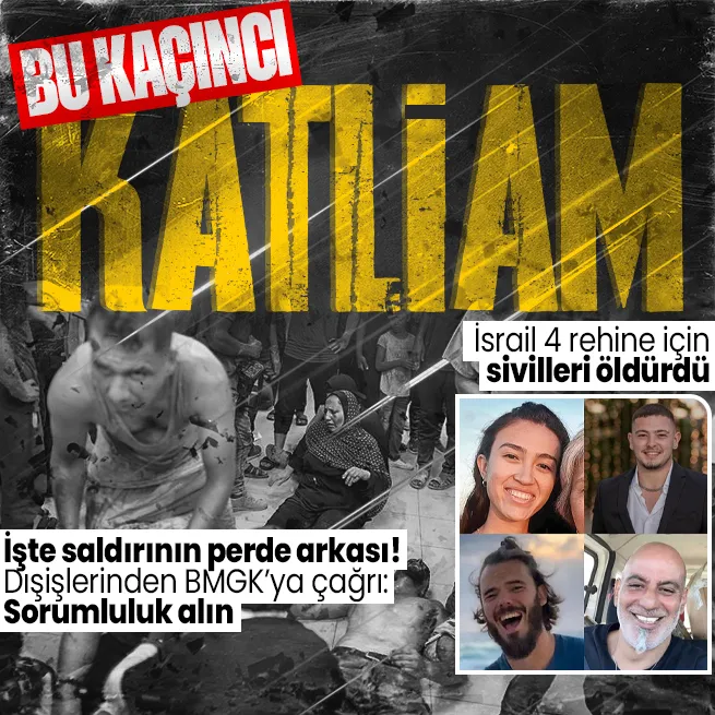 İşgalci İsrail Nusayrat Kampına saldırdı: 4 rehine için 210 Filistinli öldü! Dışişleri Bakanlığından BMGKya çağrı