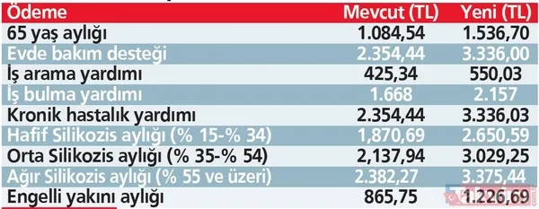 Milyonlara yeni destek! Yaşlılık aylığı 1536 TL, engelli maaşı %41,69'luk artışla 1840 TL oldu! İşte tablo tablo hesaplamalar - 35
