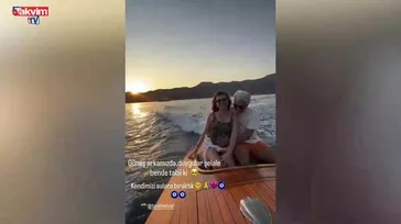 Gökçe Bahadır'ın bebek heyecanı! Karnı burnunda ilk tekne tatili