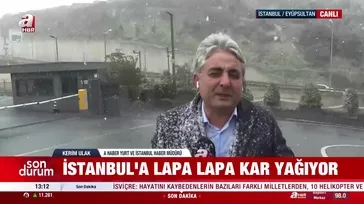 İstanbul'da lapa lapa kar yağışı başladı