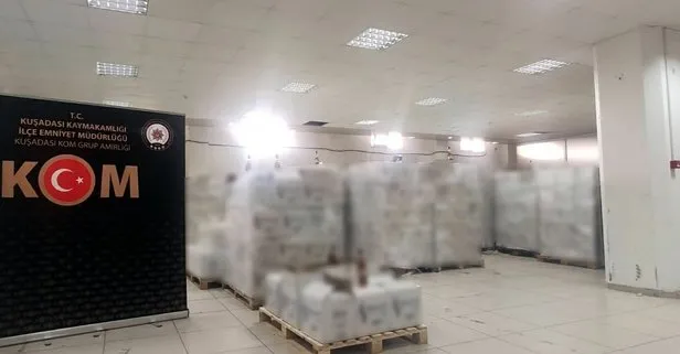 20 bin 599 şişe sahte içki ele geçirildi