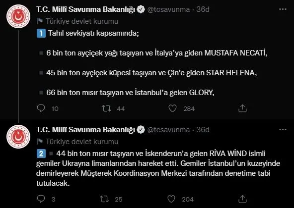 Tahıl koridorunda gemiler bir bir yola çıkıyor! 4 gemi daha Ukrayna limanlarından ayrıldı-5