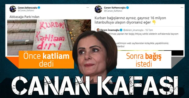 CHP'li Canan Kaftancıoğlu'nun 'kurban' ikiyüzlülüğü! Önce 'katliam' dedi sonra bağış istedi