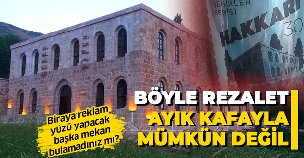 İçki firmasından büyük skandal! Kayme Sarayı'nı biraya reklam yüzü yaptılar!