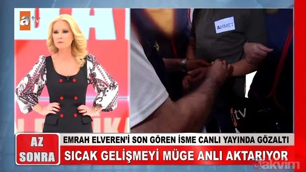Müge Anlı, Ahmet Şentürk'ün Çelişkili Açıklamalarını Açığa Çıkartırken Yayın İhbar Sayıldı Ve Şentürk Gözaltına Alındı.