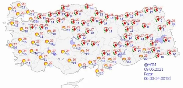 Meteoroloji uyardı! Hafta sonuna dikkat! Serin ve yağışlı hava... | HAVA DURUMU-6