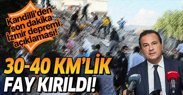 Kandilli Rasathanesi’nden İzmir depremi açıklaması: 30-40 kilometrelik fay kırıldı!