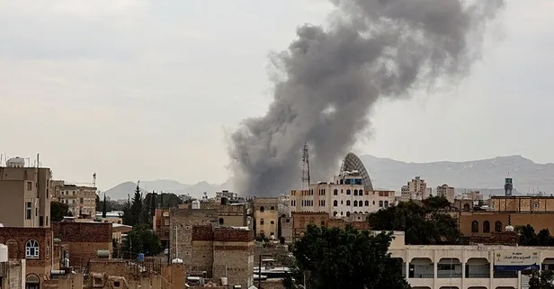 Terör devleti İsrail Yemen'in başkenti Sana'yı vurdu! Çok sayıda ölü ve yaralı var