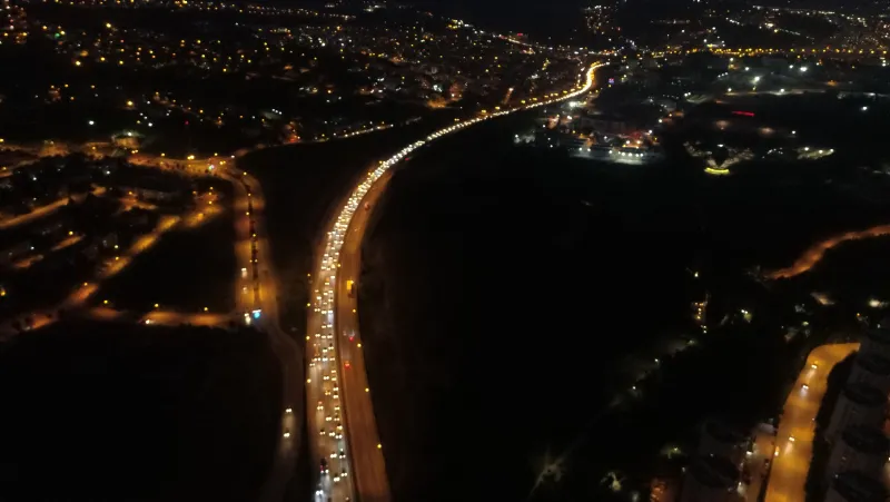 Bayram tatili dönüş trafiği başladı - 9