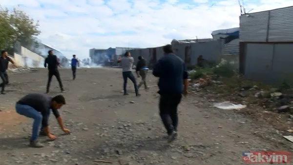 SON DAKİKA: Ümraniye'de ortalık karıştı! Ateşe verip polise taşlarla saldırdılar - 16